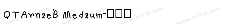 QTArnieB Medium字体转换